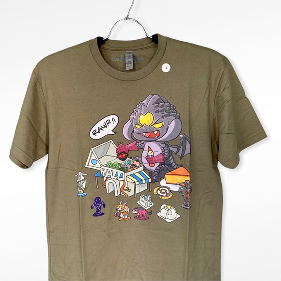 Dota 2 'Little Vicious' Gaming Graphic T-Shirt in Olive Size Medium - Picture 2 of 7